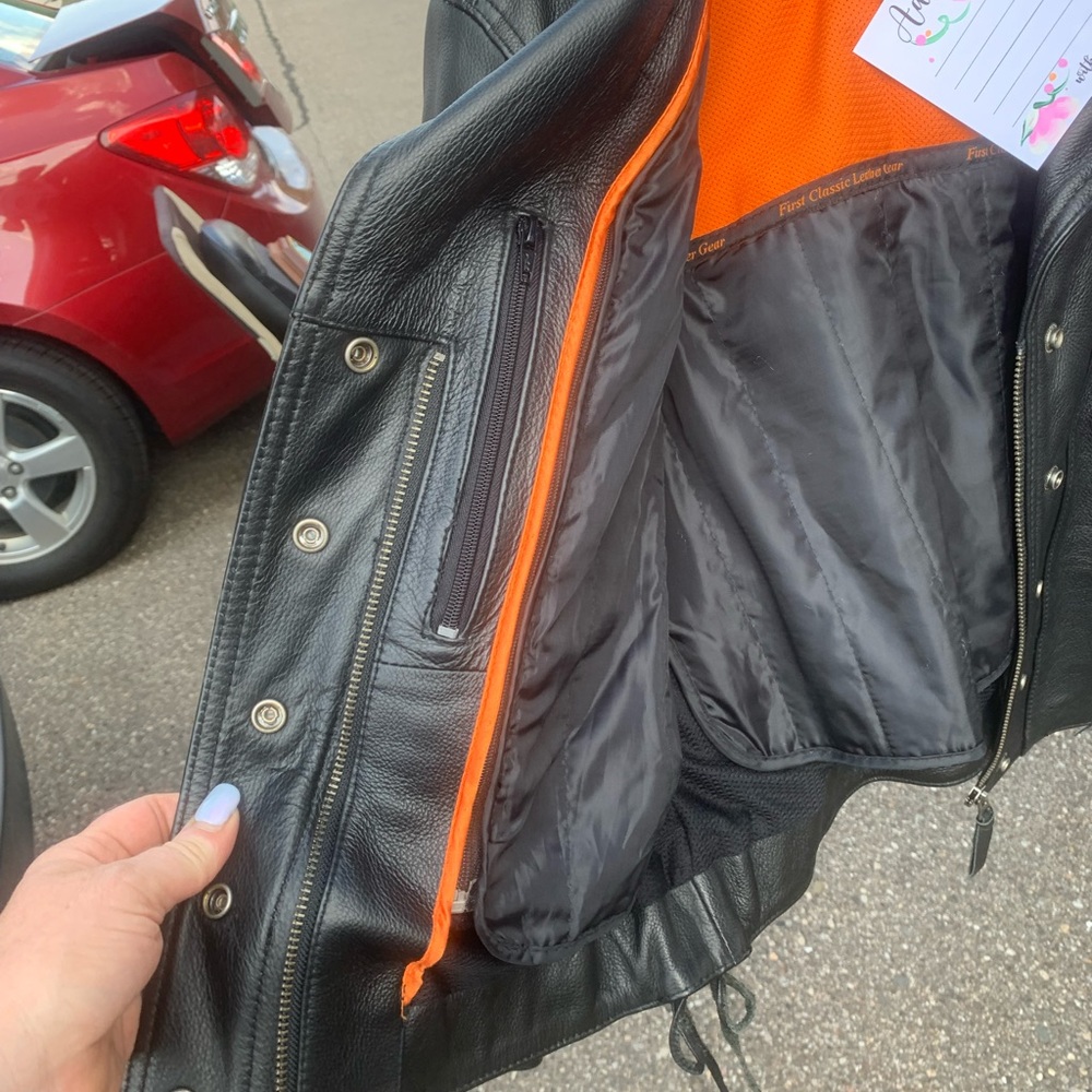 First Classics Leather Biker Jacket - image 5